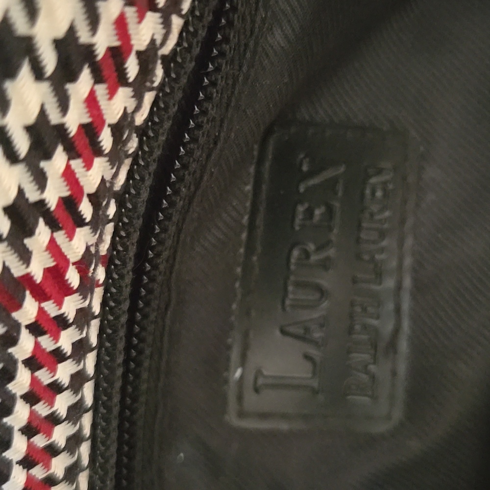 Vintage Ralph Lauren Stylish Black and White Houndstooth Women's Bag - Picture 7 of 10